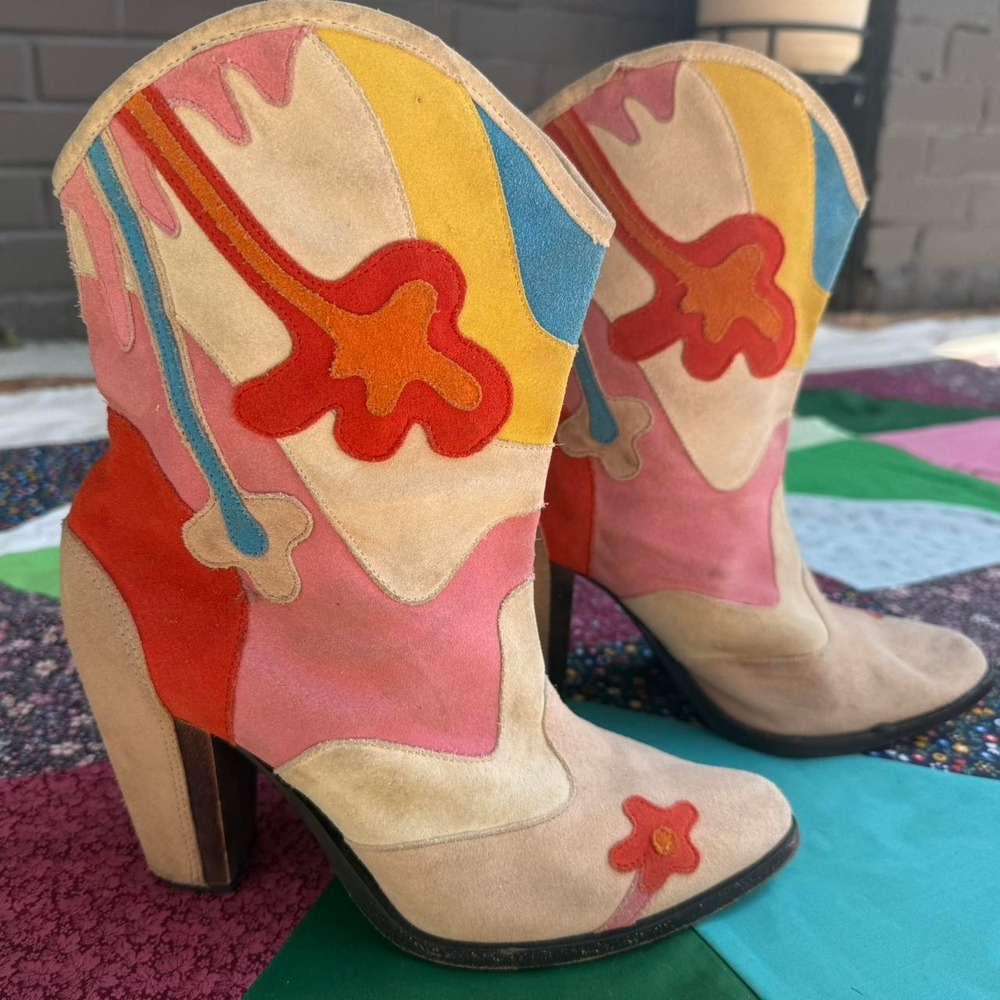 Vintage Diesel Leather Ankle Boots - Picture 2 of 8